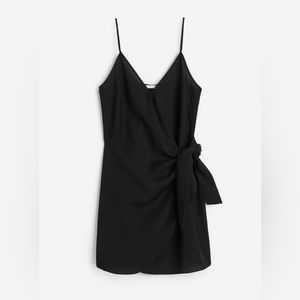 Black wrap dress. H&M Size XS.